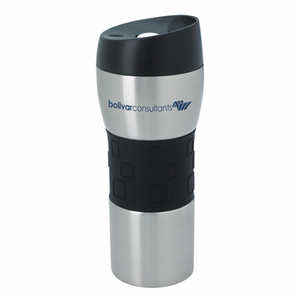 Picture of Stainless Tumbler with Grip - 16 oz.
