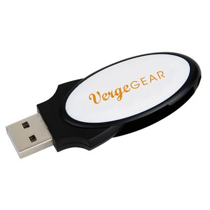 Picture of 2 GB Oval Folding USB 2.0 Flash Drive