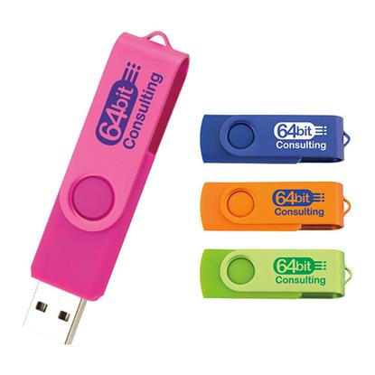 Picture of 1 GB Two Tone Folding USB 2.0 Flash Drive