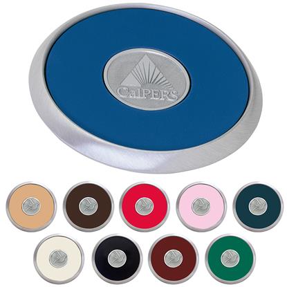 Picture of Round Brushed Zinc Coaster