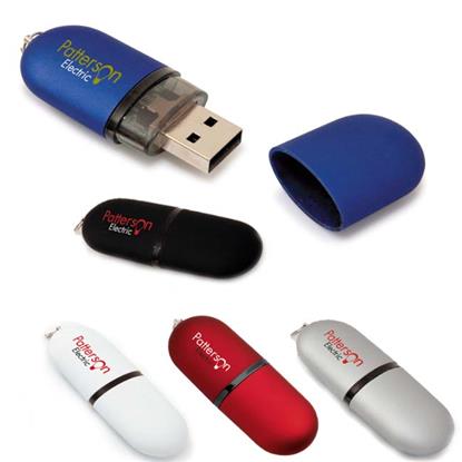 Show details for 1 GB Oval USB 2.0 Flash Drive Picture of 1 GB Oval USB 2.0 Flash Drive