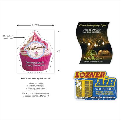 Show details for 20 Mil Custom Shaped Magnet 14.01-16 Square Inches Picture of 20 Mil Custom Shaped Magnet 14.01-16 Square Inches