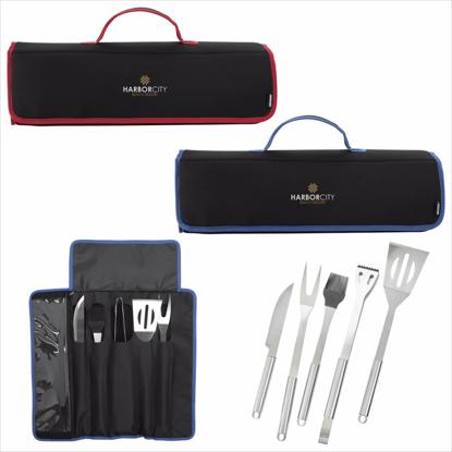Picture of Koozie® Kamp 5-piece BBQ Set