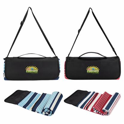 Show details for Shoulder Strap Picnic Blanket Picture of Shoulder Strap Picnic Blanket