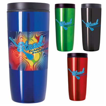 Picture of Custom Accent Stainless Travel Mug – 16 oz. - Colors