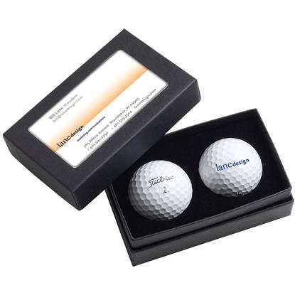 Picture of Titleist® 2-Ball Business Card Box - DT TruFeel