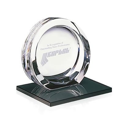Picture of High Tech Award on Black Glass Base - Small