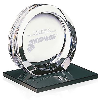 Picture of High Tech Award on Black Glass Base - Large