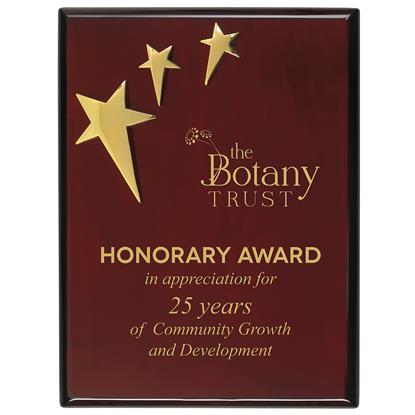 Picture of 3-Star Piano Finish Plaque