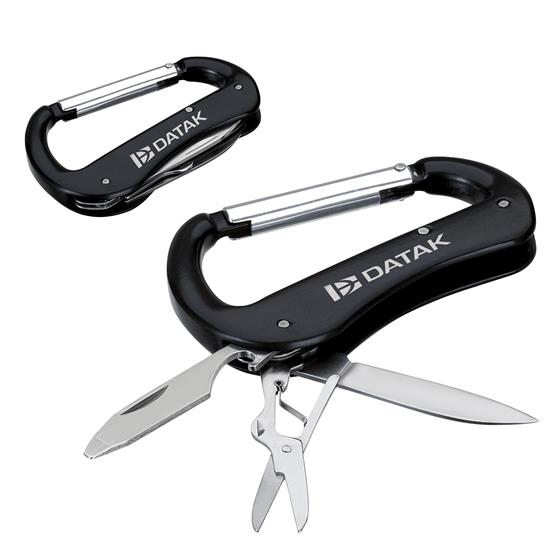  KINGSUSLAY Multitool Carabiner with Pocket Knife, Bottle  Opener,Nail file,Small Scissors,EDC Carabiners Keychain with Folding  Knives,Auxiliary Tools for Camping,Hiking,Outdoor Activities（Black) :  Everything Else