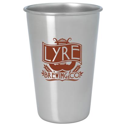 Show details for Stainless Pint Glass - 16 oz. Picture of Stainless Pint Glass - 16 oz.
