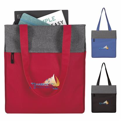 Picture of Two-Tone Colorblock Computer Tote