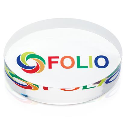Show details for Oval Acrylic Paperweight Picture of Oval Acrylic Paperweight
