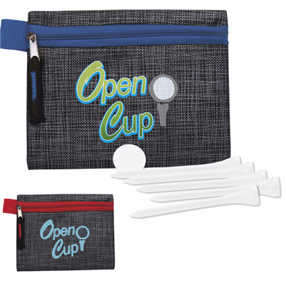 Picture of Golf Tee Kit - 2-3/4" with Printed Non-Woven Pouch