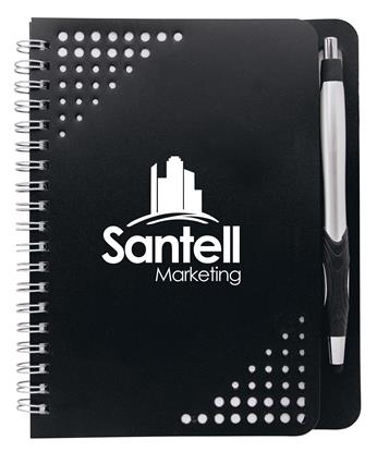 Show details for Notch Notebook with Grip Stylus Pen Black