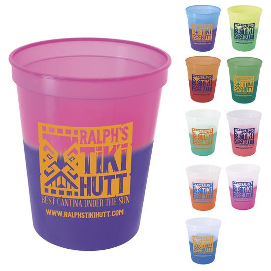Advertising Smooth Mood Color Changing Stadium Cups (16 Oz