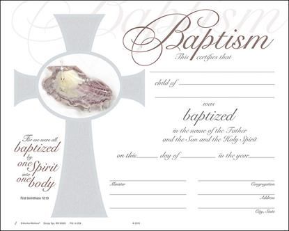 Baptism Foil Certificate
