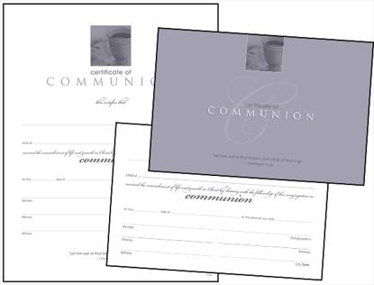 First Communion Reflections Certificate
