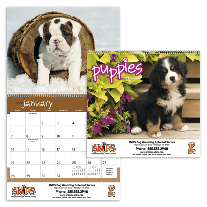 Puppies calendar combined ad image