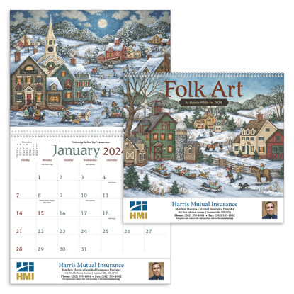 Folk Art calendar combined ad image