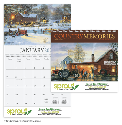 Country Memories calendar combined ad image