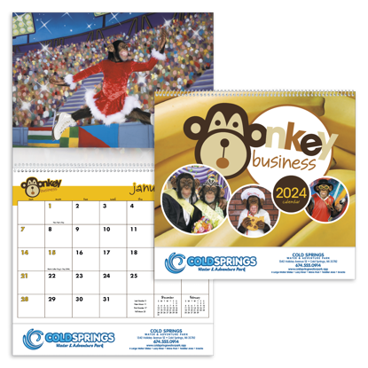Monkey Business calendar combined ad image