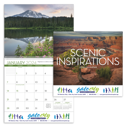 Scenic Inspirations calendar combined ad image