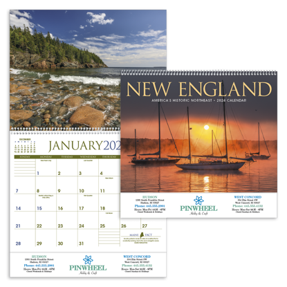 New England calendar combined ad image