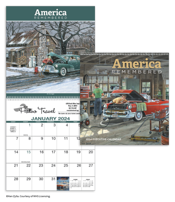 America Remembered Executive Appointment Calendar	 calendar combined ad image