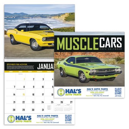 Muscle Cars calendar combined ad image