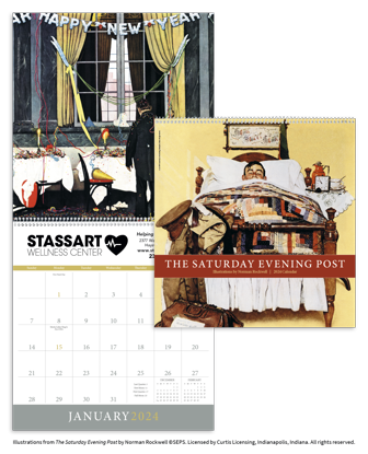 The Saturday Evening Post calendar combined ad image