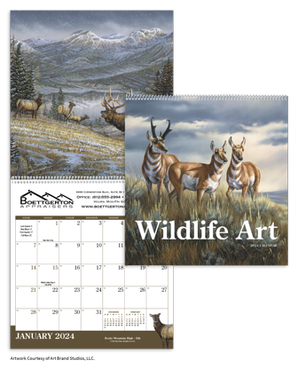 Wildlife Art calendar combined ad image