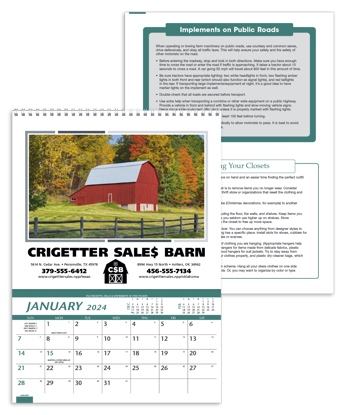 Farm Pocket calendar combined image