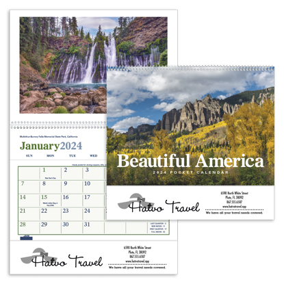 Beautiful America Pocket calendar combined ad image