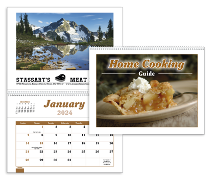 Home Cooking Guide Pocket calendar combined ad image