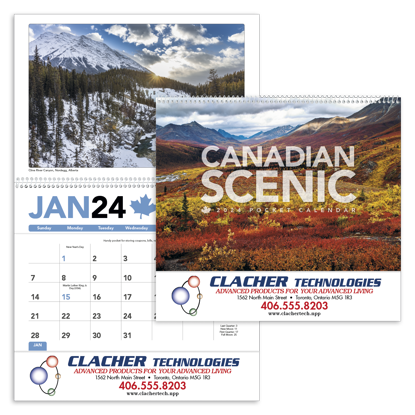Canadian Scenic Pocket calendar combined ad image