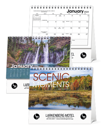 Scenic Moments Large Desk calendar combined ad image
