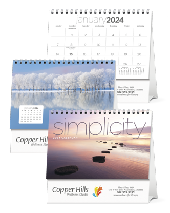Simplicity Large Desk calendar combined ad image