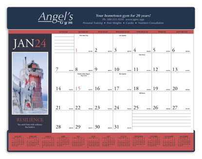 6552 combined ad Motivations Desk Pad calendar combined ad image