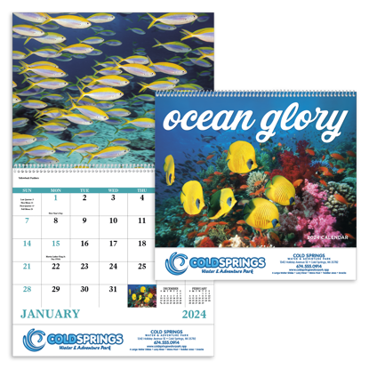 Ocean Glory - Spiral calendar combined ad image