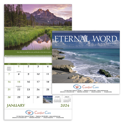 Eternal Word without Funeral Planner - Spiral calendar combined ad image