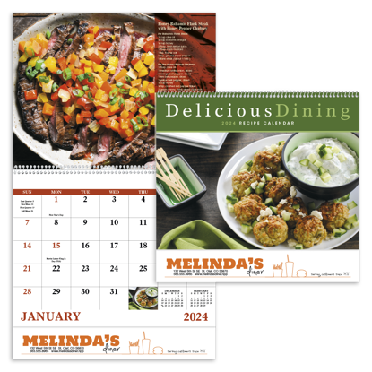Delicious Dining - Spiral calendar combined ad image
