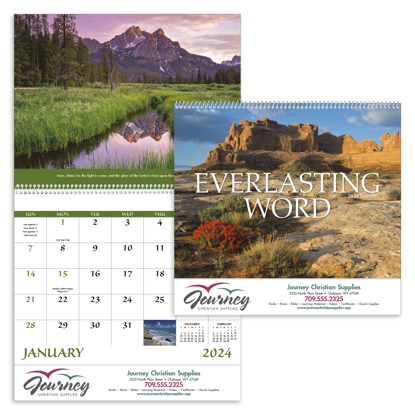 Everlasting Word without Funeral Planner - Spiral calendar combined ad image