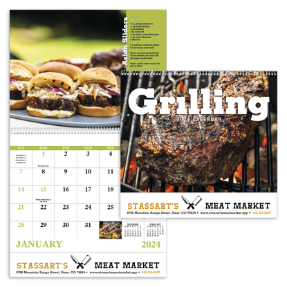 Grilling - Spiral calendar combined ad image