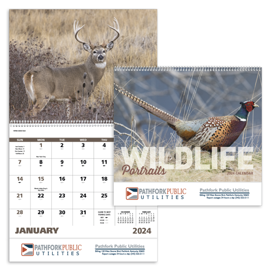 Wildlife Portraits - Spiral calendar combined ad image