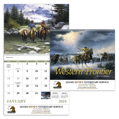 7071 combined ad Western Frontier - Spiral calendar combined ad image