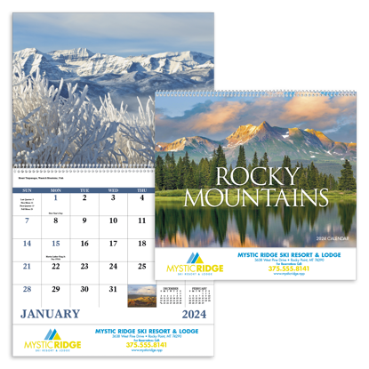 Rocky Mountains - Spiral calendar combined ad image