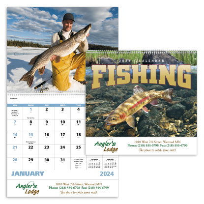 Fishing Guide Appointment Calendar - Stapled | Koozie Group