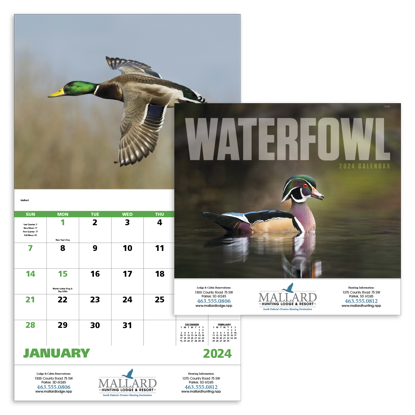 Waterfowl calendar combined ad image