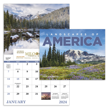 Landscapes of America - Window calendar combined ad image